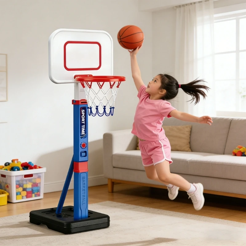 

Adjustable Heights Basketball Frames Small Poolside Basketball Goal Basketball hoops Indoor Outdoor Toy for Poolside Play