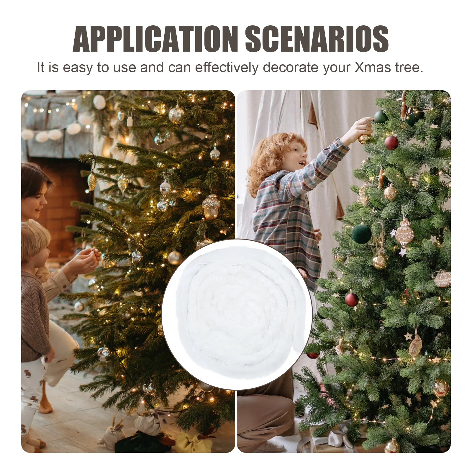 

1Pcs Faux Trim Roll Traditional Chinese Garment Decoration Hanfu Costume Christmas Ribbon DIY Xmas Tree Garland