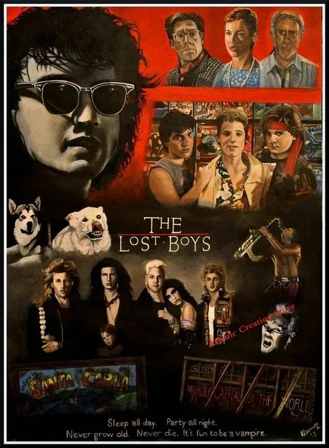 Lost Boys Posters 1987 Klassieke Film Kunst Canvas Schilderij HD Print Afbeelding voor Slaapkamer Wanddecoratie Bar Koffie Bioscoop Huisdecoratie Cadeau