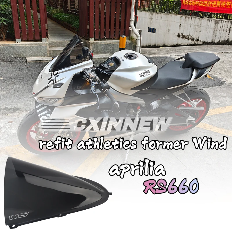 

Motorcycle Double Bubble Front Windshield Windscreen Wind Deflector For Aprilia RS660 RS 660 2020 2021 2022 2023 2024