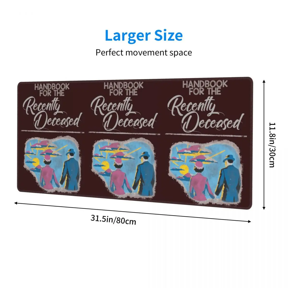 Large Mouse Pad Handbook For The Recently Deceased Gamer PC Laptop Mats Keyboard Carpet Computer Gaming Desk Mat