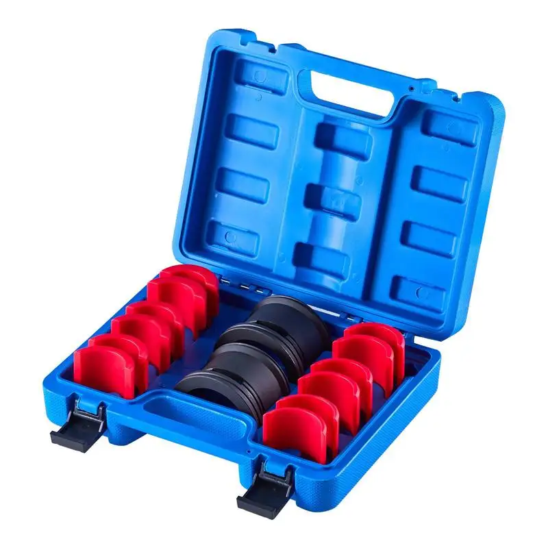

Bushing Driver Tool Set 14 Pcs For Garage Maintenance Automotive Repair Professional Workshop, Carbon Steel Adapters Storage Case Replacement Hardware Kit