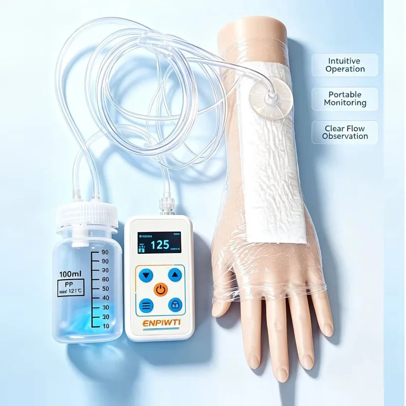 disposable supplies negative pressure wound therapy dressing NPWT dressing kit white soft sponge 10x40cm with pad tubing 20sets