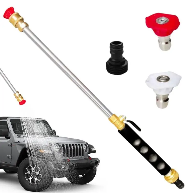 Pressure Washer Wand High Pressure Water Sprayer Washer Multiple Water Spray Modes Portable Metal Power Washer Wand For Car