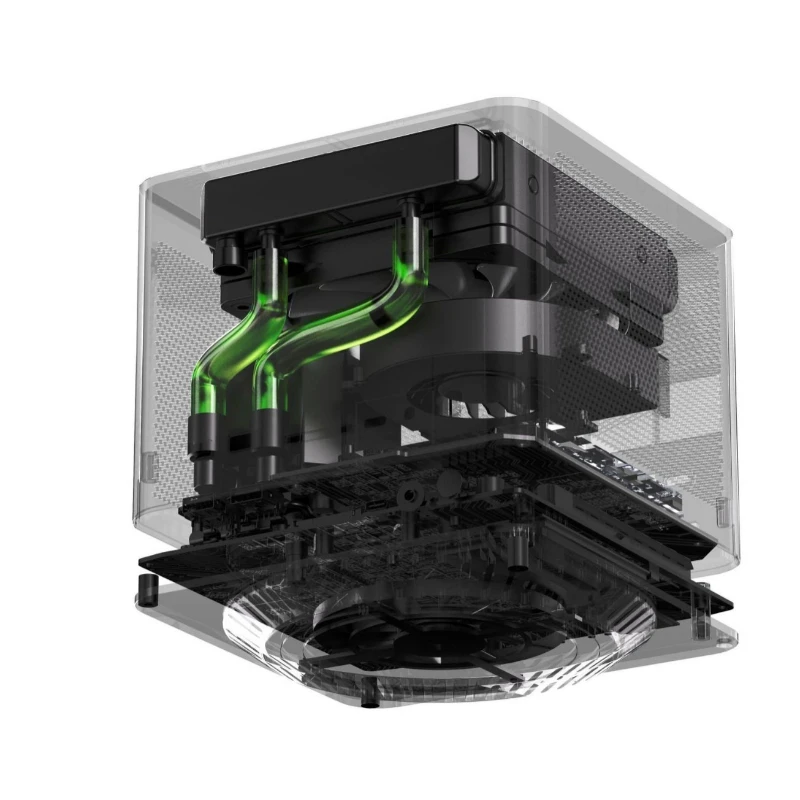 Independent display 4060/6600 small host FEVM i9 14900KF mini computer host miniPC cross-border water cooling