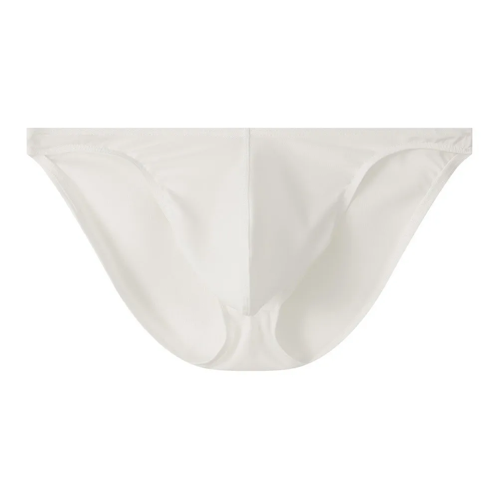 Men's Low Waist Ice Silk Underwear Triangle Briefs Smooth Breathable Stretchy Fabric With Supportive Pouch  For Everyday Panties