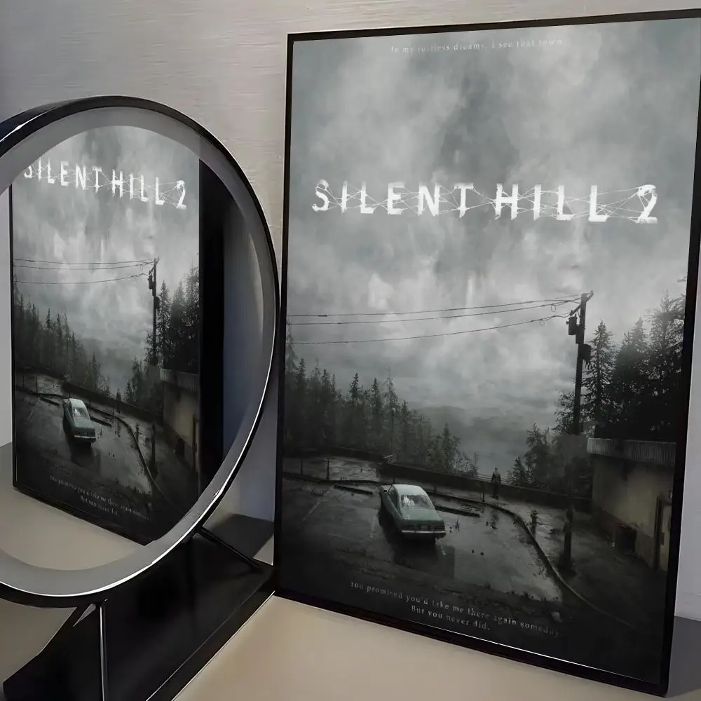Klassisches Spiel S-Silent Hill 2 Poster, moderne minimalistische Wandkunstdrucke für Schlafzimmer, Wohnzimmer, Heimdekoration, Inneneinrichtung, Geschenk – Detail 14
