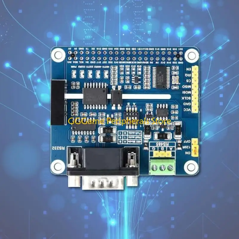 Placa expansão RS485 RS232 isolada U55B com controle e