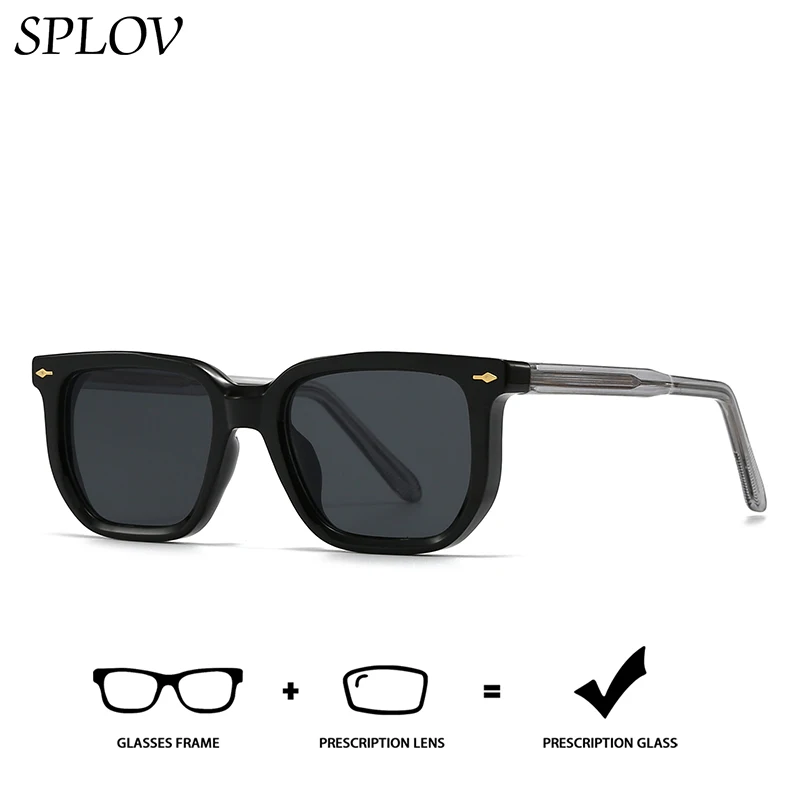 

SPLOV мужские солнцезащитные очки по рецепту индивидуальные прогрессивные мультифокальные оптические линзы по рецепту солнцезащитные очки для вождения