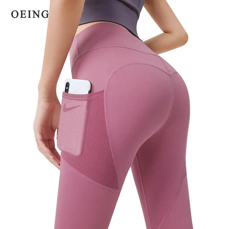 High Waist Yoga Pants Women Sports Leggings With Pocket Girl Gym Leggings Runing Tights Female Fitness Trousers Sportswear