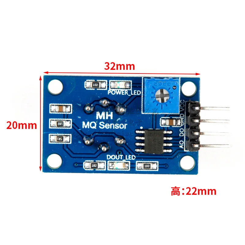 Módulo de Sensor de Gas Natural y metano, MQ-4