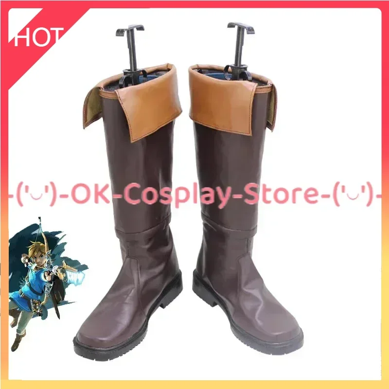 

Link Cosplay Shoes Halloween Carnival Boots PU Shoes Cosplay Prop Custom Made