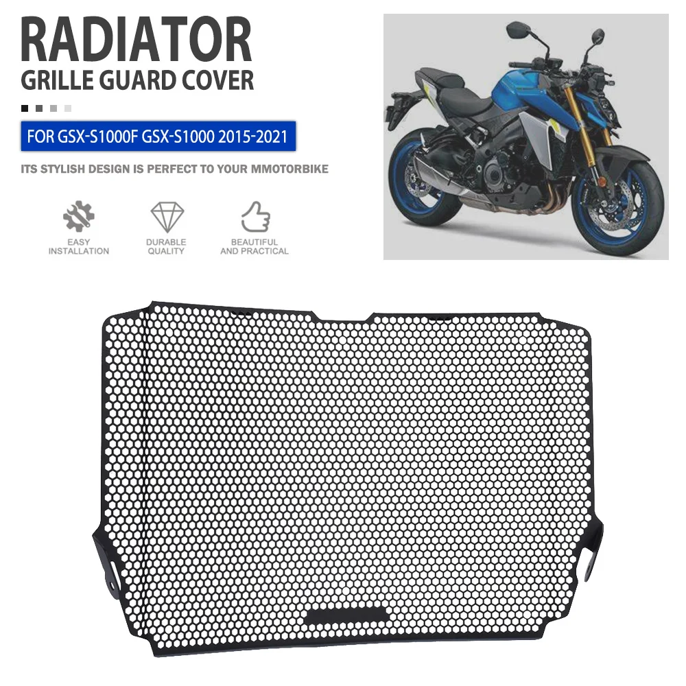 

Radiator Guard For Suzuki GSX-S1000F GSX-S1000 2015 2016 2017 2018 2019 2020 2021 Motorcycle Radiator Grille Cover Protector