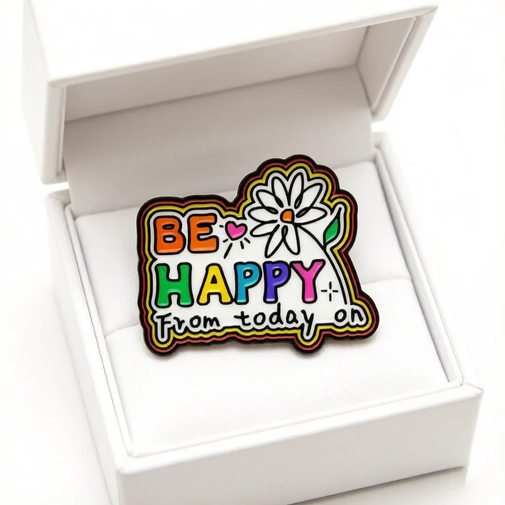 Inspirational Quote Enamel Brooch Autism Mental Health Awareness Pins 