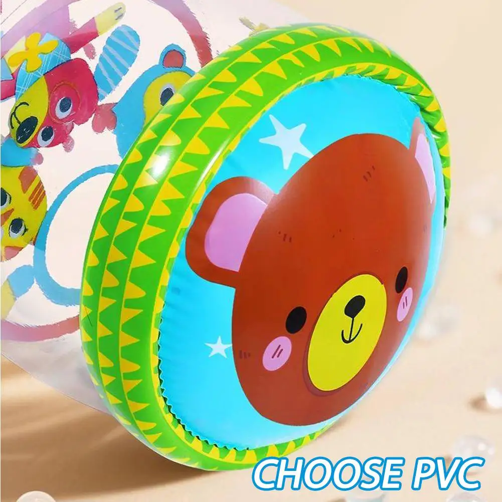 Inflatable Baby Crawling Roller Toys Built-In Bell Toy Developmental Exercise Roller for Infant Toddler 0 6 12 Months - view 5