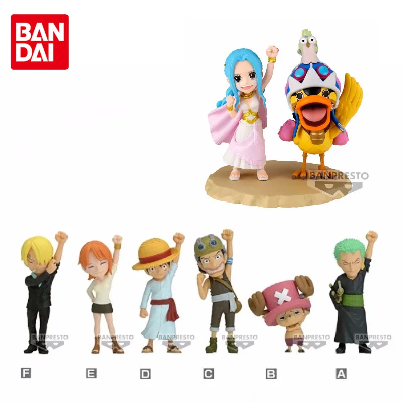 Bandai Original ONE PIECE Partner's Mark Karoo Nefertari D. Vivi Luffy Anime Action Figures Toys for Boys Girls Kids Gift