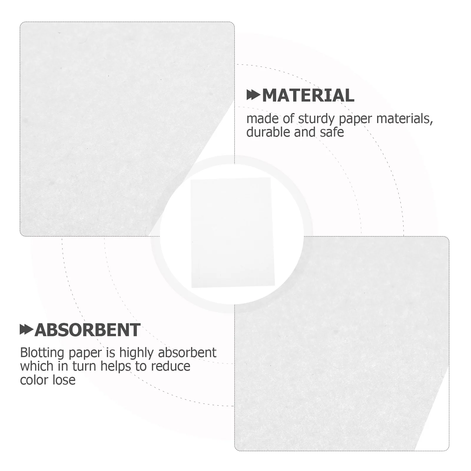 

30Pcs Blotting Paper for Flower Pressing Natural Material Reduces Color Loss in Plant Specimens Flower Pressing Lining Paper