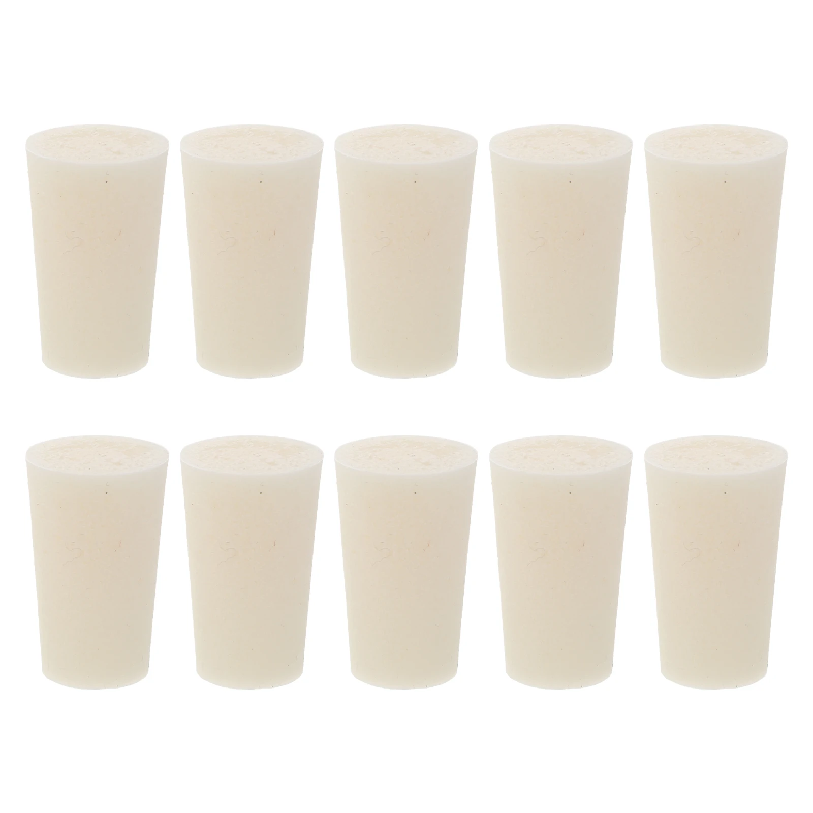 

10pcs Silicone Stoppers Laboratory Sealing Tools Premium Quality Silicone Plugs for Tubes Flasks Glass Bottles