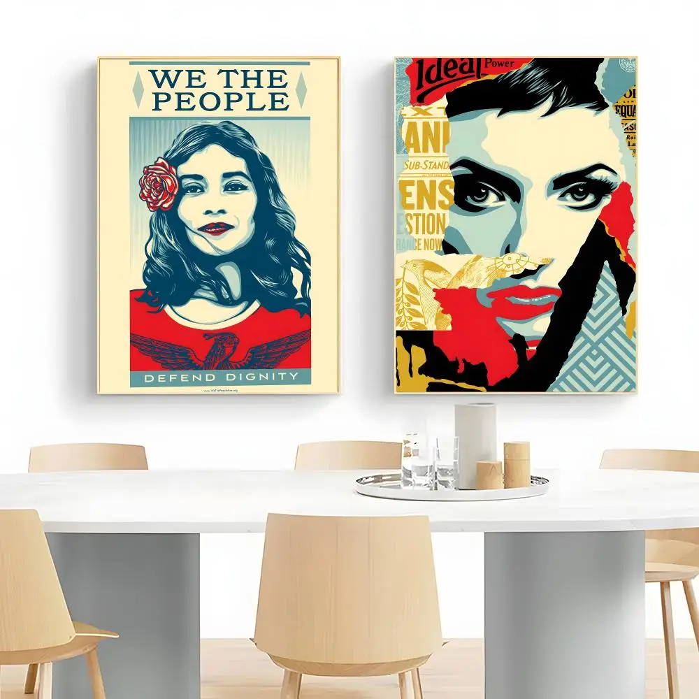 Street Art S-Shepard Fairey Poster Wall Art Print Decorative Mural Home Decor Gift Unframed