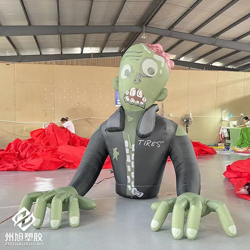 

Надувной маленький призрак, маленький призрак на Хэллоуин, с воздуходувкой, может освещать для украшения квадратного уличного мероприятия на фестивале Хэллоуина.