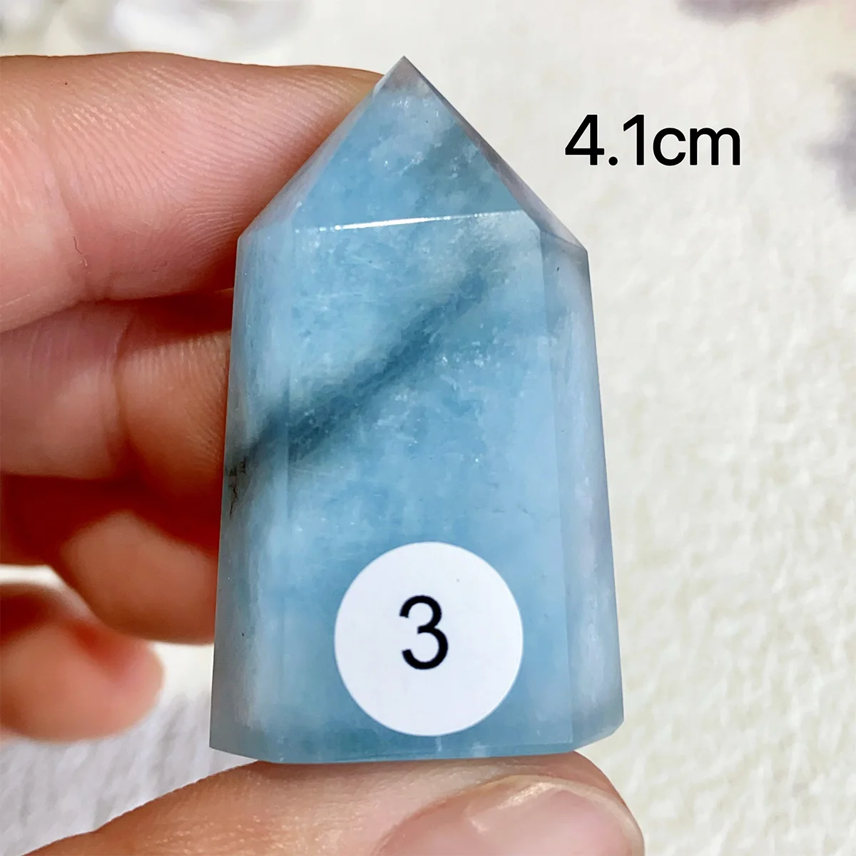 Natural Aquamarine Sapphire  Crystal Tower Exquisite Reiki Crystal Energy Sphere Home Decor Jewelry Gift