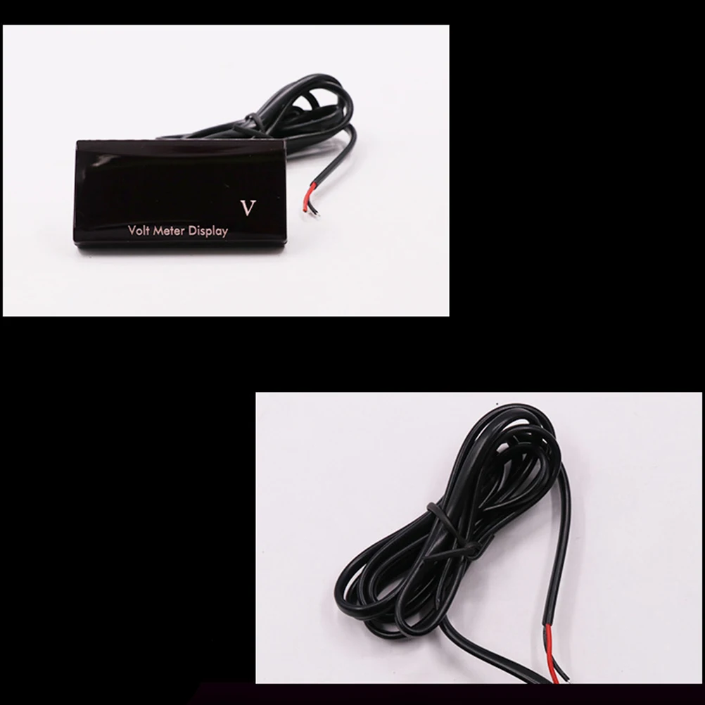 

Voltmeter Digital Display Motorbike Car Waterproof DC 12V Gauge Color Screen LED Voltage Meter Small Size Precise Durable