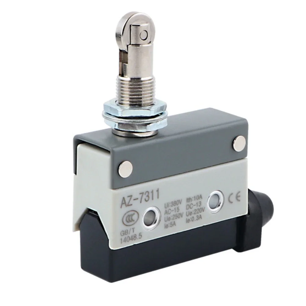 AZ7311 Waterproof Limit Switch 10A 250V Small Roller Lever Travel Switch 1NO1NC For Industrial Automation CNC Machine Control