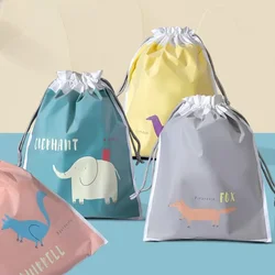 1Pcs Large Capacity Drawstring Travel Cosmetic Organizer Bag Waterproof Cartoon Cute Household Clothes Shoes Towels Storage Bag