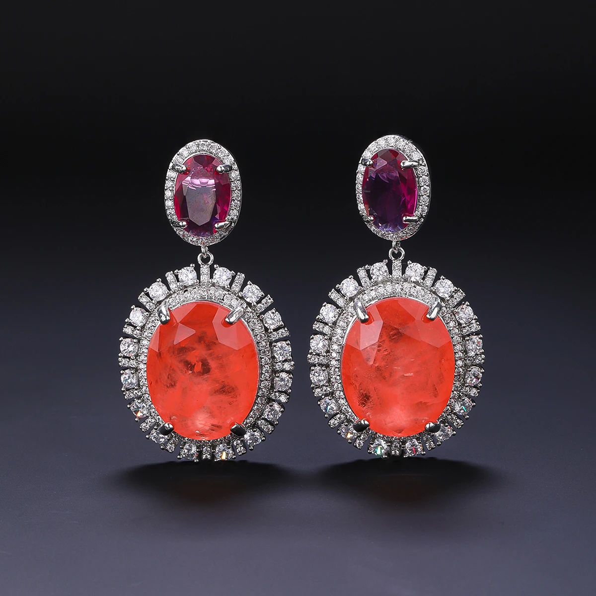 

Luxury Cubic Zircon Earrings for Wedding Bride, Gorgeous Women's Jewelry Accessories Wedding Party Jewelry Gift CE12326