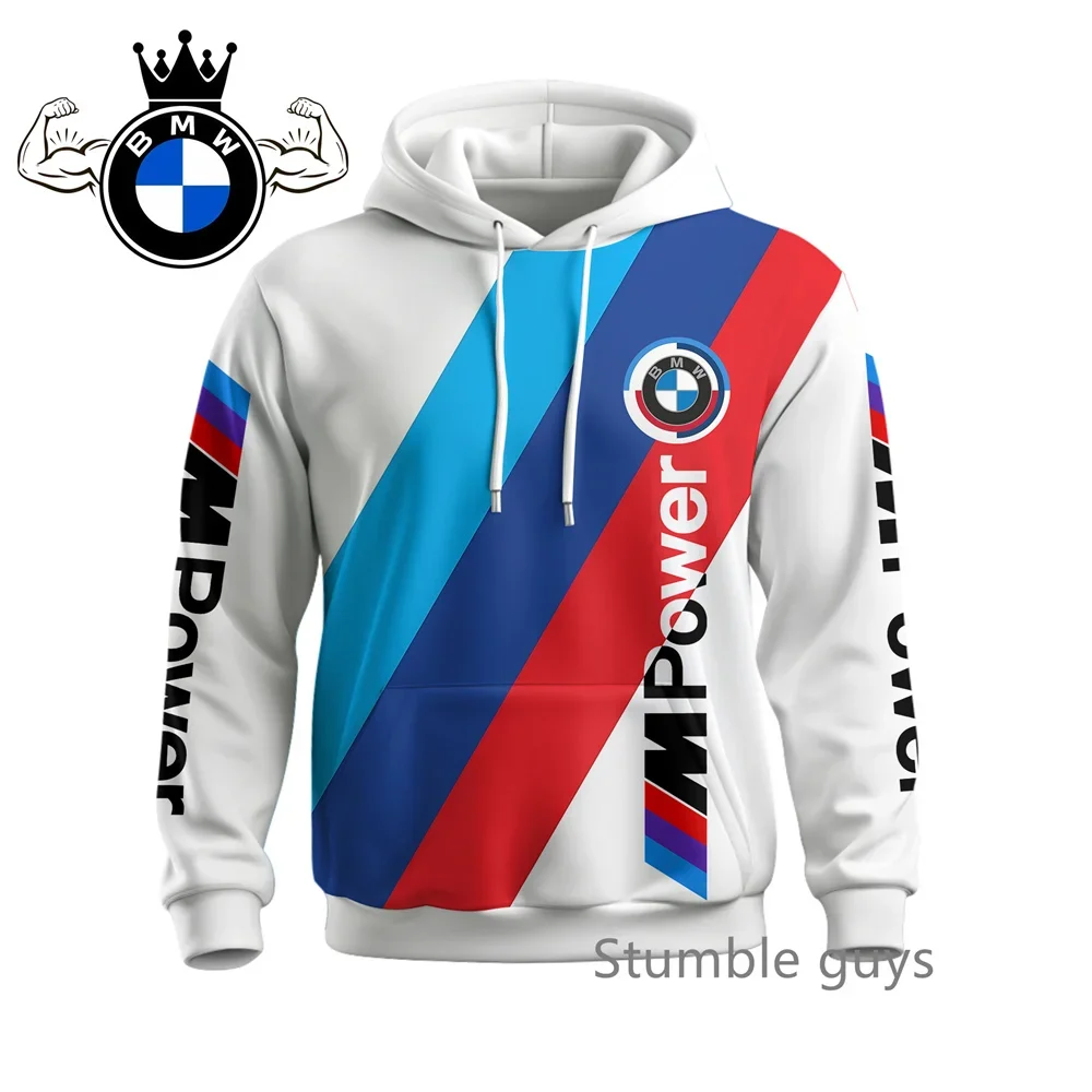 الخريف الرجال BMW هوديي كم طويل البلوز سترة معطف عارضة الأزياء الرياضية دراجة نارية سباق M قوة السيارات العلامة التجارية