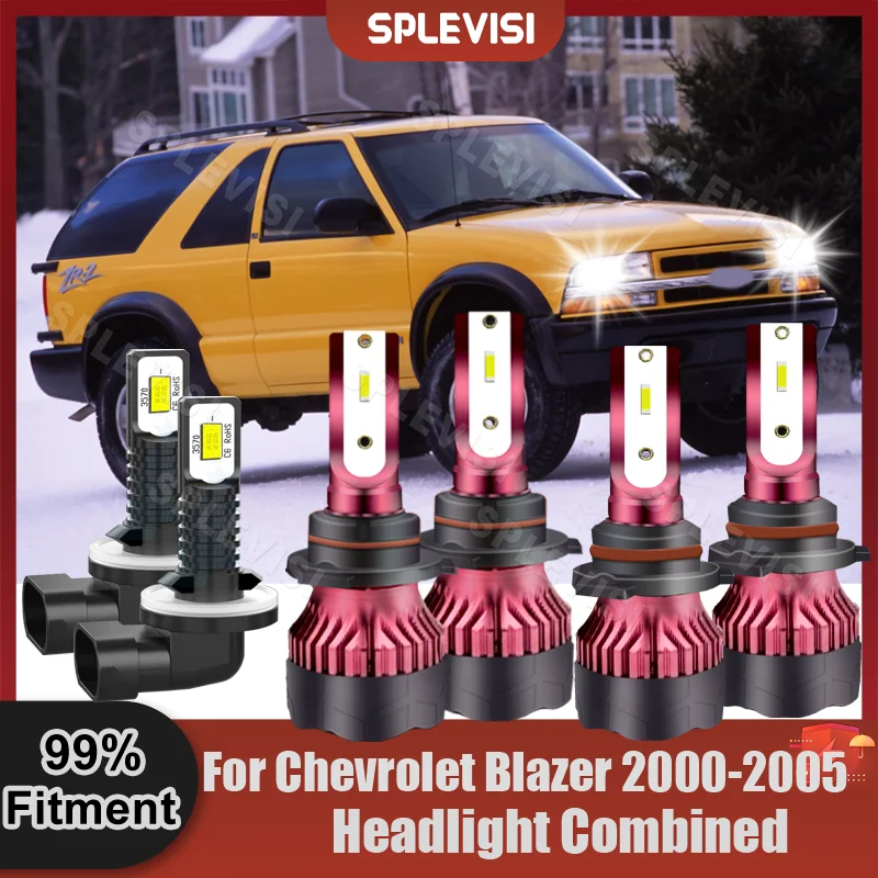 

LED High Beam 9005 Low Beam 9006 Foglight 881 For Chevrolet Blazer 2000 2001 2002 2003 2004 2005 Car Combination Headlight Bulbs