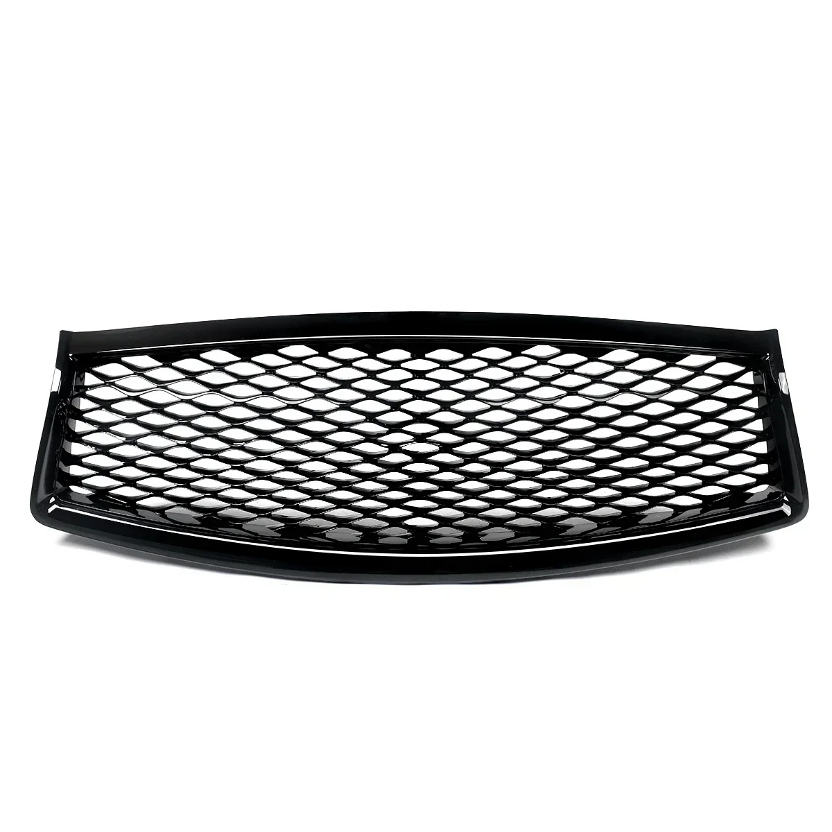 Fit Infiniti Q50 Sedan 2014-2017 Gloss Black Replace Front Upper Bumper Grille 62310-4HB1B, IN1200119, 62310-4HB1A