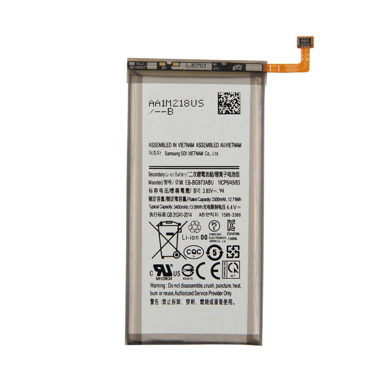 Original EB-BG973ABU Phone Battery For Samsung  GALAXY S10 Galaxy S10 X S10X SM-G9730 G9730 3400mAh