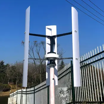 Nízká hlučnost 2KW 3KW 12V 24V 48V vertikální osa větrná turbína generátor 3000W bezjádrový nízkootáčkový vzpřímený větrný mlýn pro domácí farmu 10 nejlepší prodej 2kW větrná turbína - №10