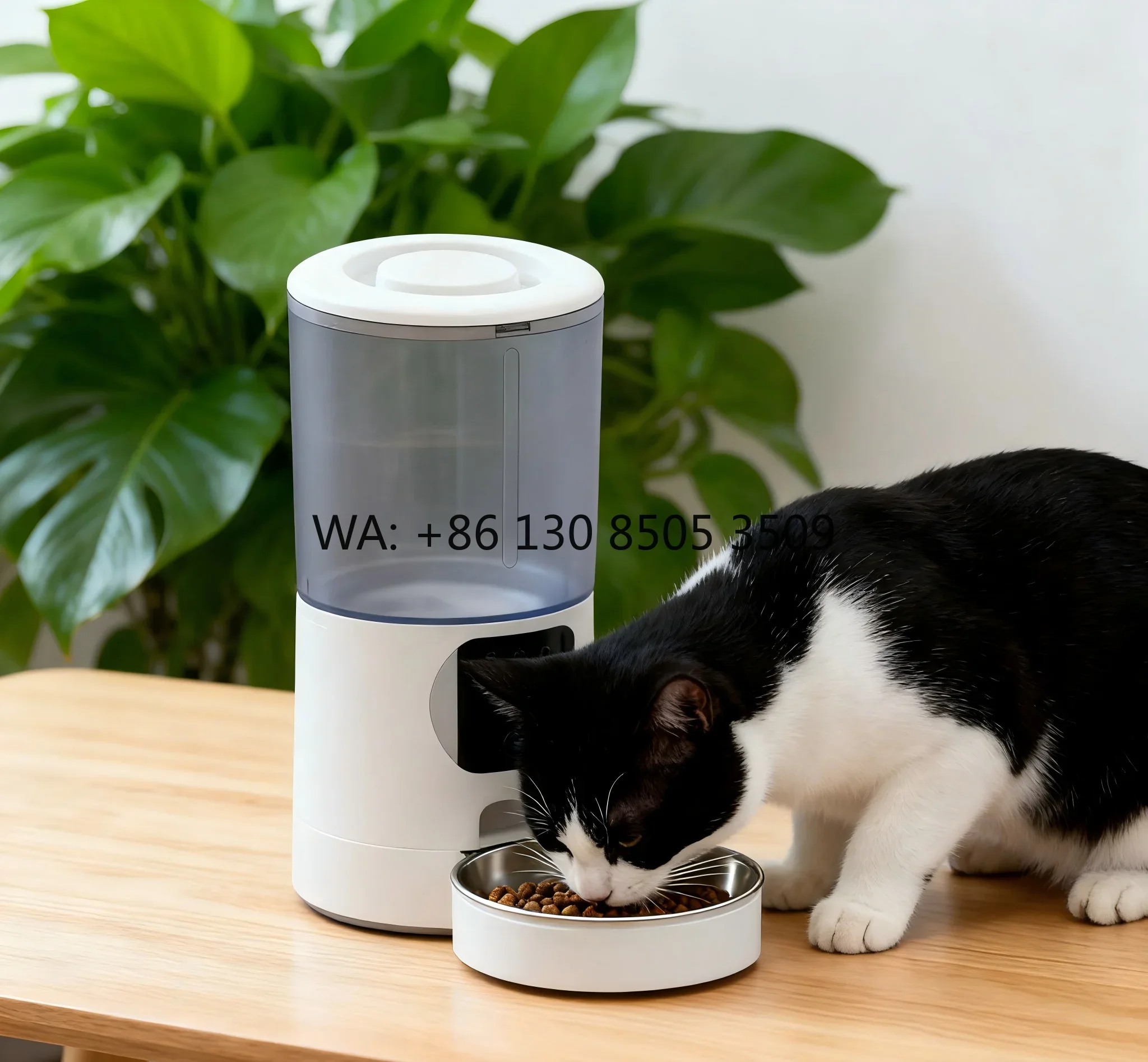 

Smart Automatic Stainless Steel & Plastic Eco-Friendly Pet Food Dispenser For Dogs Remote Control Timed Dog Food Feeder