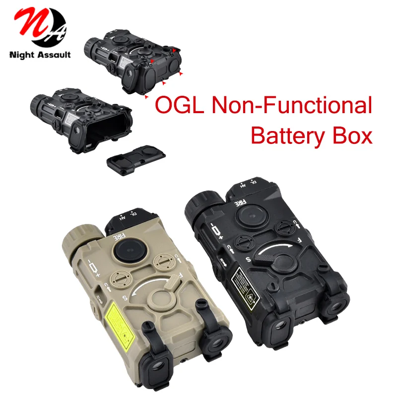 Tactical OGL Nylon Plastic Battery Box Non-Functional Dummy Toy For Airsoft Equipments Weapon CS Hunting Accsesories OGL Box