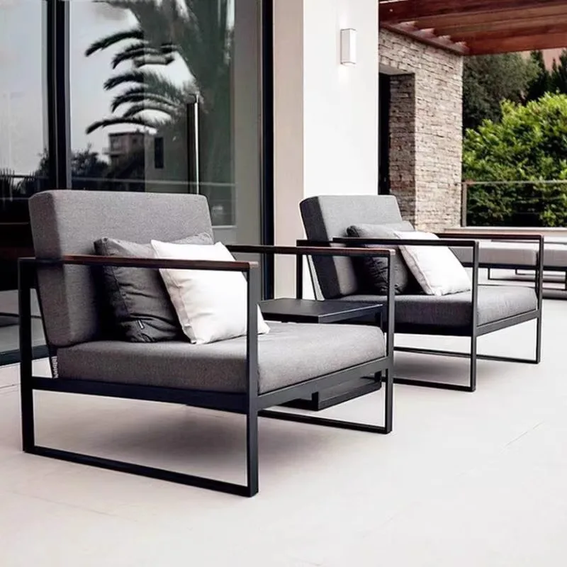 #Outdoor Sofa Courtyard Garden Terrace Waterproof Sunscreen Hotel Outdoor Leisure Furniture Combination