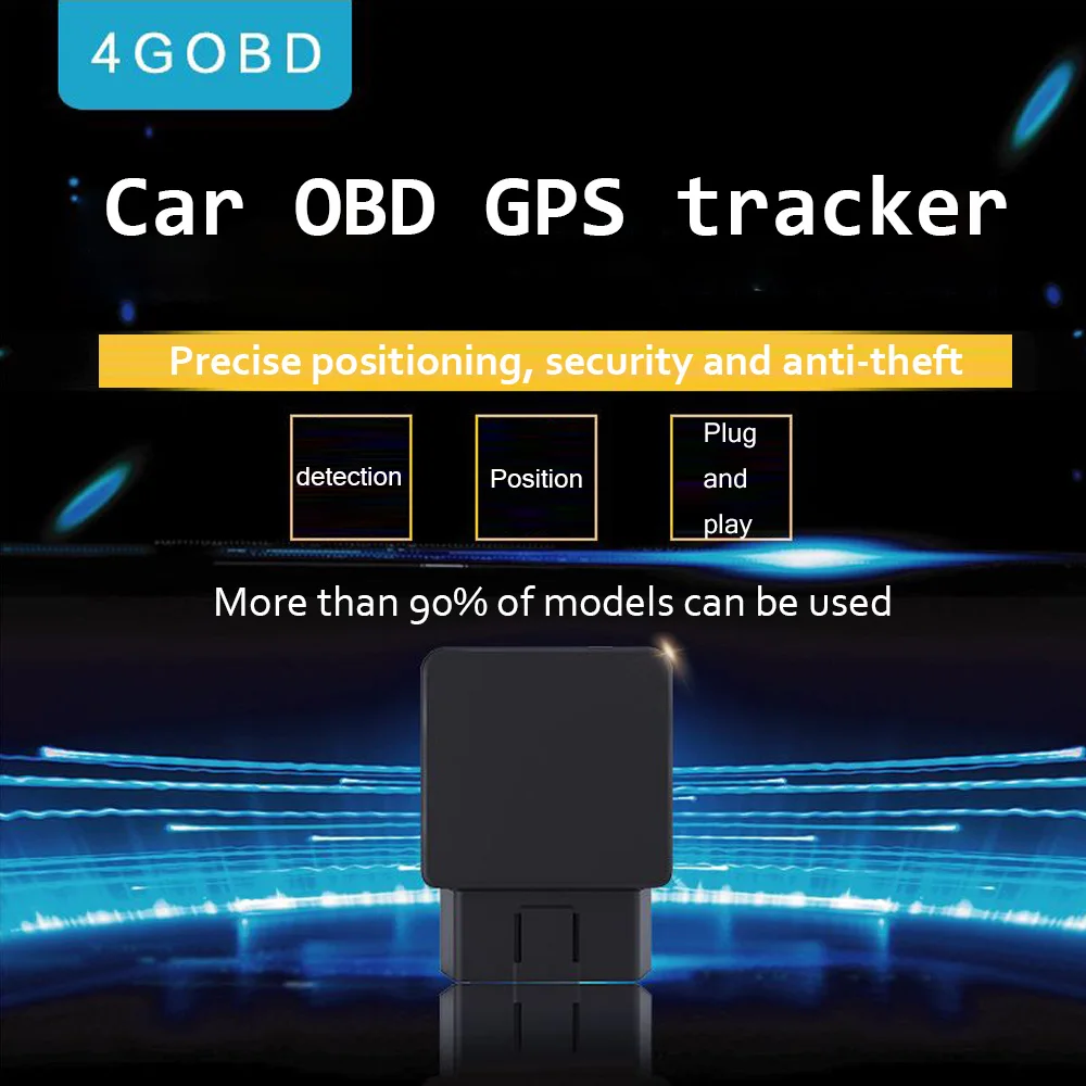 2023 Upgrade Real 4G LTE GPS Tracker Car OBD Locator OBDii Tracking Device Vibration Alarm Geo-fence Real Time Tracking