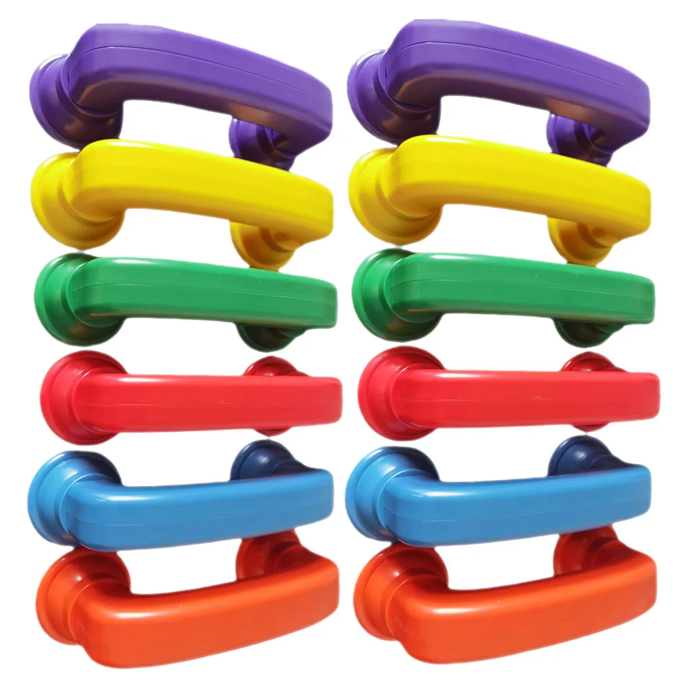 

12 Pcs Earpiece Toy Telephone Receiver Plastic Whisper Decor Early Abs Reading Phones for