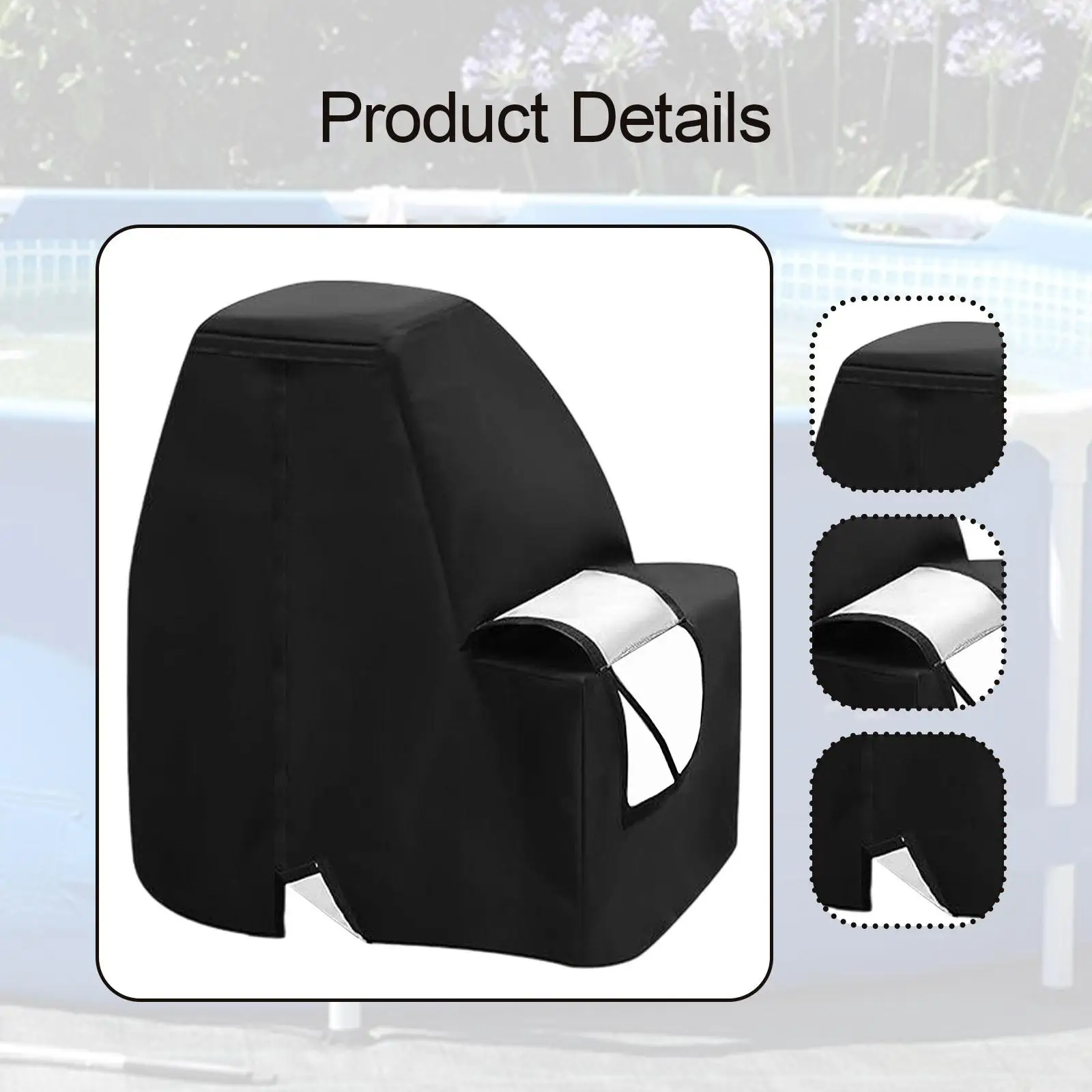 

Sand Filter Pump Cover Water Resistant Oxford Fabric Pool Pump Shield Sunproof Dustproof for Outdoor Swimming Pool