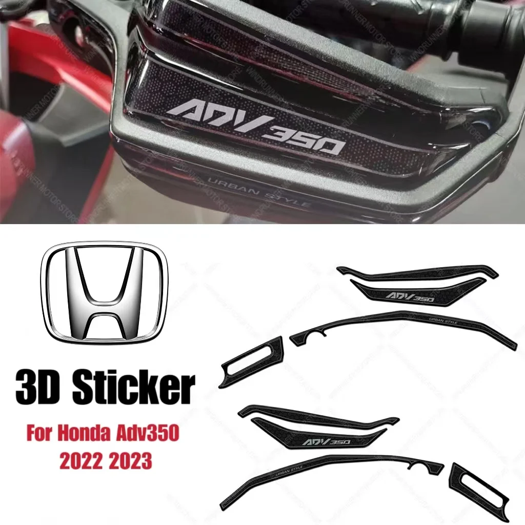 Motorcycle Waterproof Anti-skid stickers Rubber Sticker Motorcycle Hand Guards Sticker For Adv 350 Adv350 2022 2023