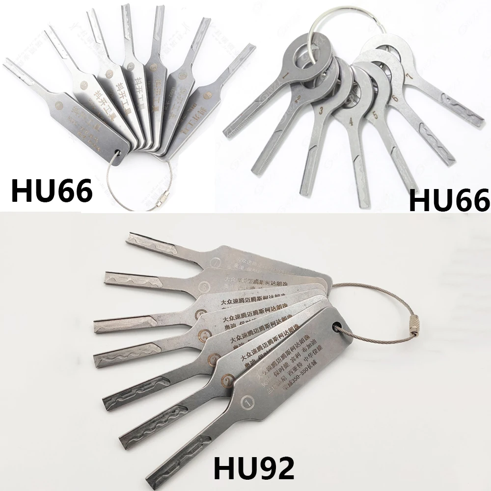 GOSO HU92 HU66 7PCS Strong Power Open Key Locksmith Tools For BMW Peugeot for Landerover VW