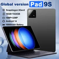 Pad 9S pro Android 14 Tablet PC 2025 Original Snapdragon 8gen2 16GB 1024GB 10000mAh 5G Dual SIM WiFi GPS HD Full Screen Tablets