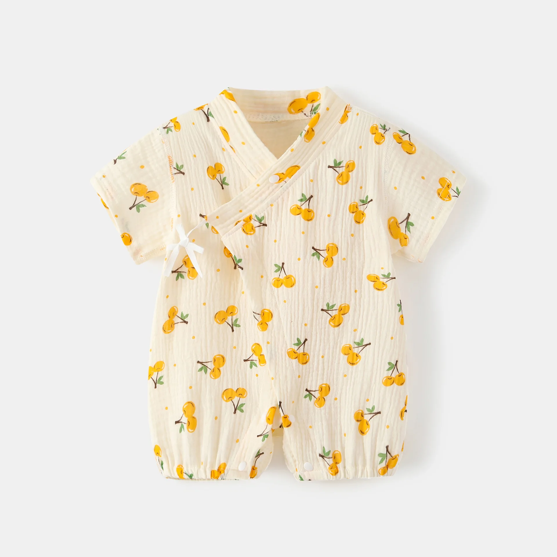 0-18M Cute Newborn Summer Onesie Babe Boy Girl Pure Cotton Muslin Breathable Bodysuit  Infant Casual Stylish Short Romper