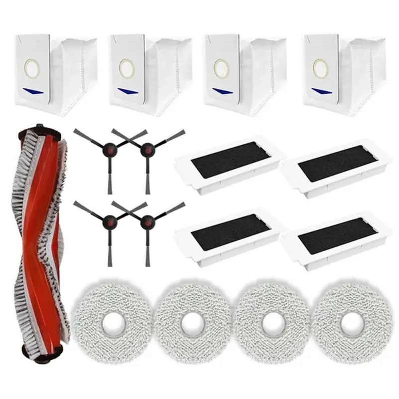 

AB46-For Yeedi Ultra Plus, Yeedi Pro+ Plus Vacuum Parts Main Side Brush Hepa Filter Mop Cloth Dust Bag Accessories