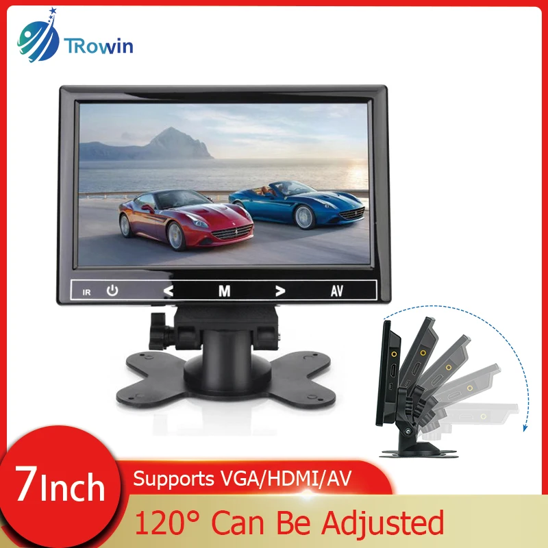 

7Inch Tft Lcd Digital Ahd Screen Car Monitor Dashboard Reverse image Parking Assistance Automotive Electronic