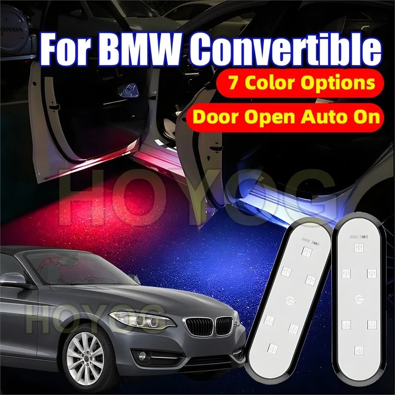 Fit for BMW Convertible 2015-2021 USB Rechargeable Car Door Courtesy Light with a Magnetic Sensor and No-Drill Installation