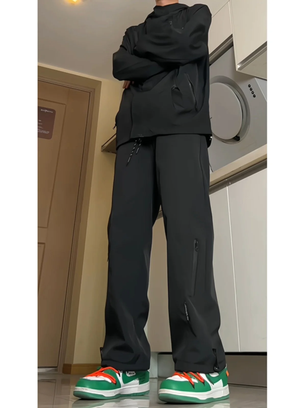 American Vibe Workwear Pants Men's Autumn Winter Outdoor Tee-Proof Ski Pants Inteated Fce Teens And Young Men's Pants