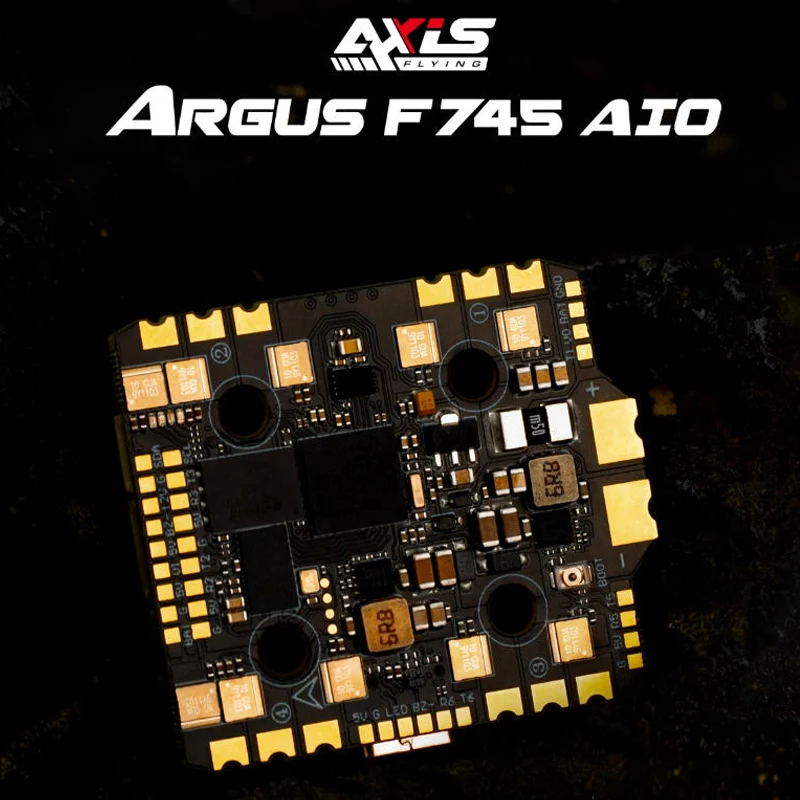 Controlador de Vuelo para Dron FPV Axisflying Argus F745 AIO 40A ICM-42688 HD, Compatible con Transmisión de Video, Apto para Drones FPV de 3.5-4 Pulgadas
