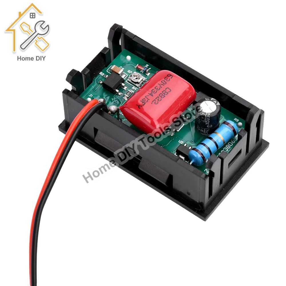 AC 70-500V 0.56 Digital Voltmeter Voltage Meter Red/Blue/Green 110V 220V 380V LED Display Voltage Tester